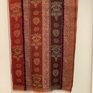 Scarf, multi-color, 80”x14”